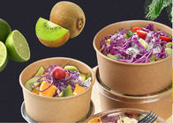 Factory manufacture wholesale salad paper bowls disposable kraft paper soup bowl